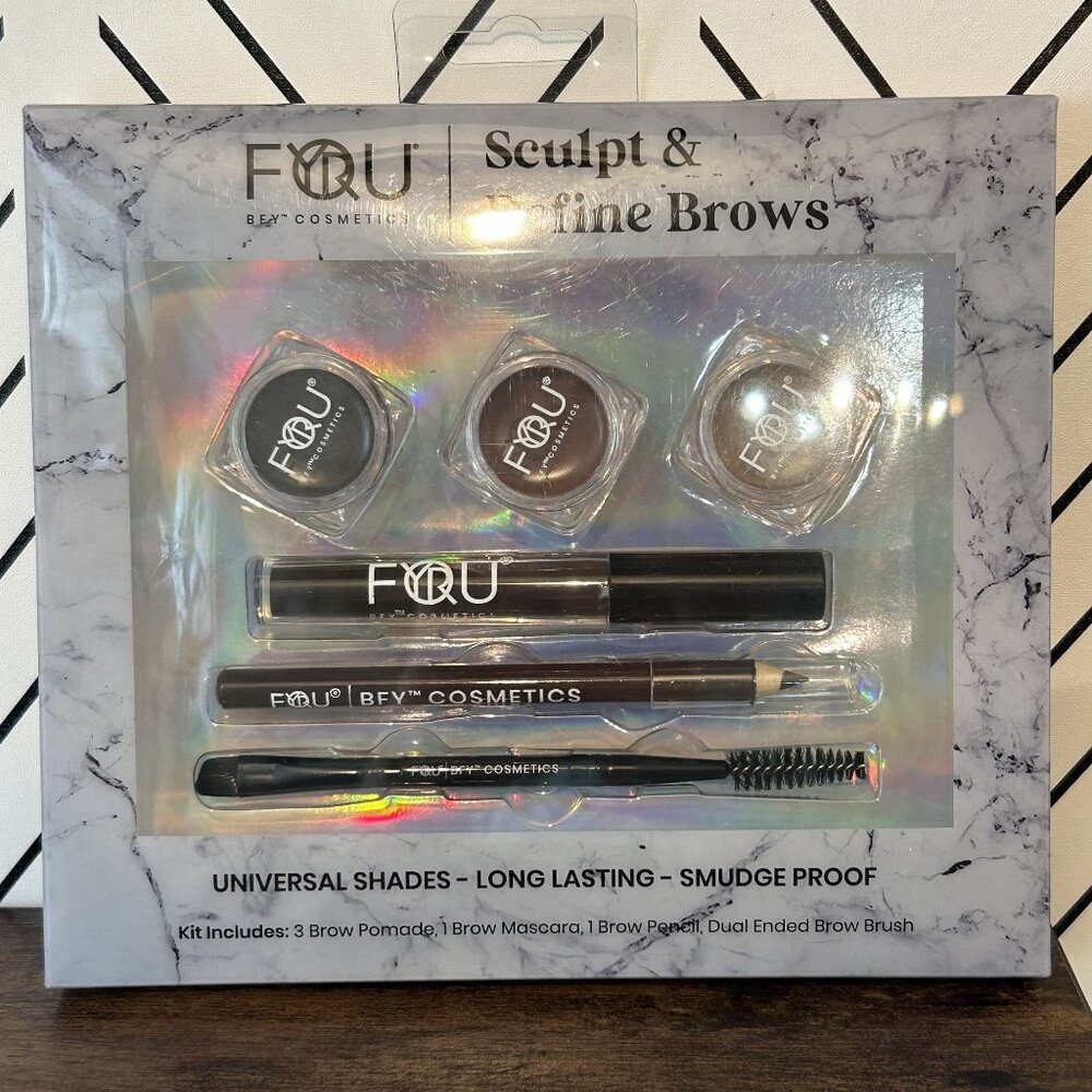 BFY Cosmetics Sculpt Define Brows Kit Universal Shades Long Lasting Smudge-Proof